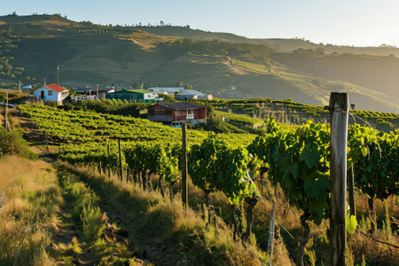 Vineyards in the wine regionの素材