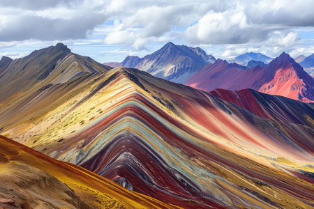 Mountain in the Andes of Peru.の素材