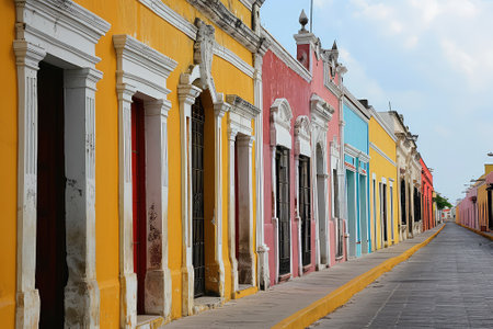 Callejon de los Sapos Puebla, Mexicoの素材