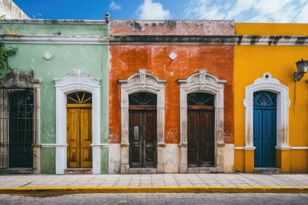 Callejon de los Sapos Puebla, Mexicoの素材