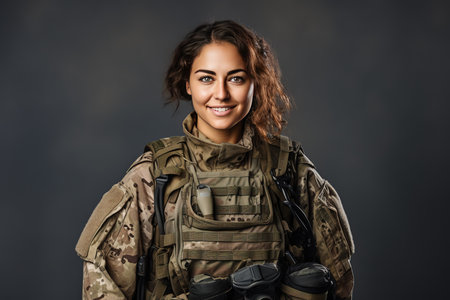 United States servicewomanの素材