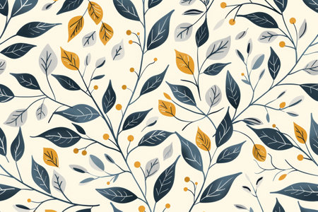 The image above is an abstract natural hand drawn floral leaf organic shape design in a minimalist simple contemporary style. It can be used for fabric, print, covers, banners, decorations, andの素材