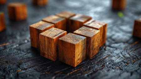 In this concept, circular economy refers to recycling, recycling, environment, reuse, manufacturing, waste, consumer, resource. A life cycle assessment is performed on wood cubes and the background isの素材