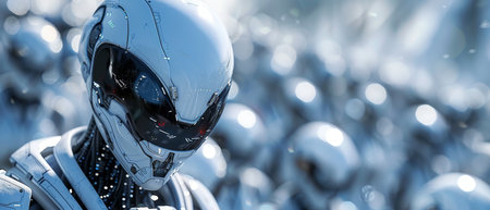 Humanoid alien rendered in 3D