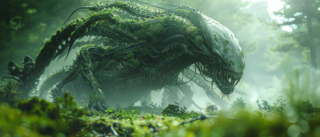 The forest is home to an alien creature