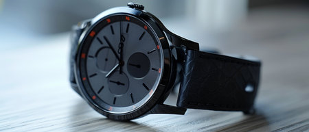 Isolated wireless smart watch on white