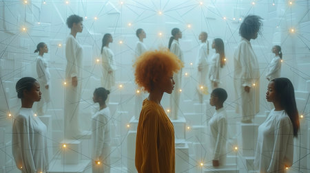 Connection Between Diverse People and Digital Devices