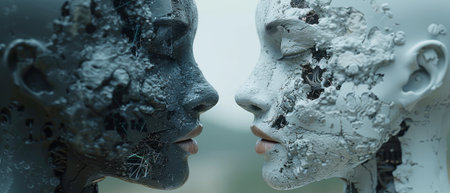 A 3D rendering of artificial intelligence to be used in robot and cyborg development for the future...