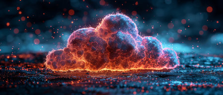 Concept of cloud computing, technology connectivityの写真素材