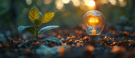 Protection of the environment, renewable energy sources, as well as bulbs for growing plants.