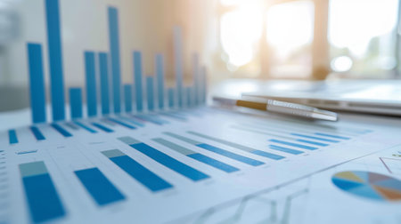 Business statistics. Financial charts. Financial planning. Data analysis.の素材