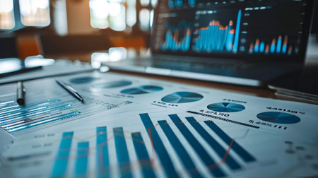 An analysis of business concept statistics. A financial plan. Financial analysis. A management strategy.の素材