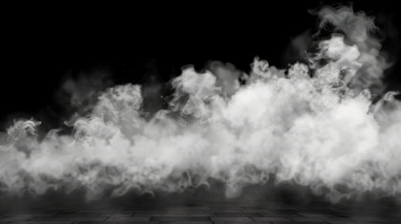In this example, we have a white smoke cloud on a transparent background that has an overlaid effect. The border has a realistic fog effect. Modern illustration of toxic vapor or smoky mist on theの素材