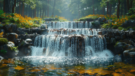 Forest waterfallsの素材