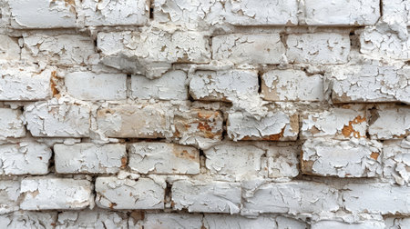 In a rural room, grungy rusty blocks of stonework technology color horizontal architecture wallpaper with abstract weathered texture stained old stucco light gray.の素材
