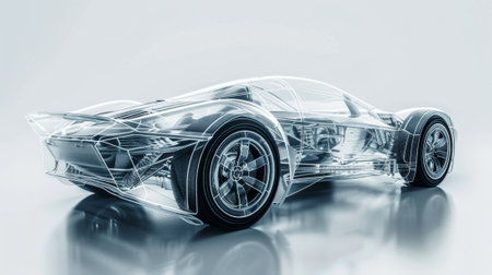 Concept car made in 3D graphics...の素材