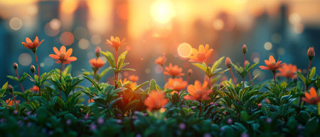 The concept of a modern city. Sustainable development goals. SDGs.の素材