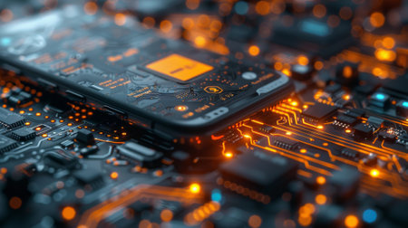 Digital wallet concept, mobile phone with wallet and cryptocurrency iconsの素材