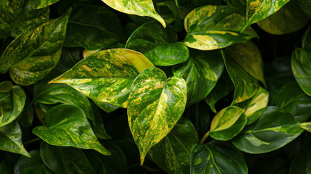 There are a lot of benefits to growing golden pothos, spotted betel. It's easy, hardy, and can thrive in a range of conditions, although the soil should stay moist when planting it in the ground..の素材