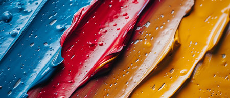 Backgrounds with abstract painting for decoration and texture. Contemporary art. Works of art. Paint spots. The paint brush. Modern art...................の素材