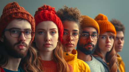 Teamwork among diversity people..の素材