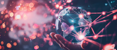 CRMS (Customer Relationship Management), global network technology, data exchanges, client service, digital marketing, as well as social networks are all part of Customer Relationship Management.の素材