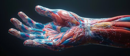 The human hand is a muscle that is useful for education.の素材