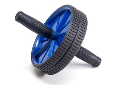 Workout Fitness Exercise Roller isolated on white backgroundの写真素材