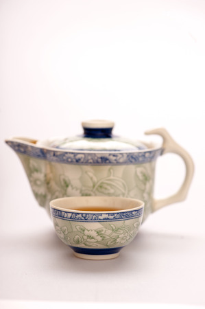 Still life of tea crockeryの写真素材