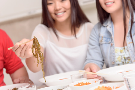 Healthy and nice. Healthy Asian homemade mealsの写真素材