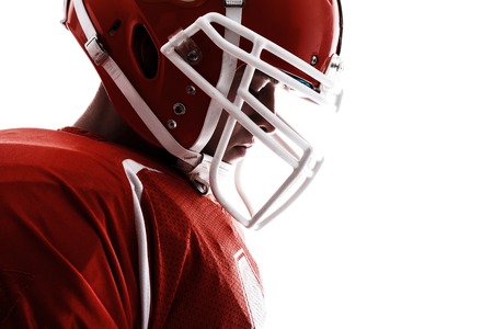 Just mull it over. Close up of thoughtful sport holding his eyes closed and standing half faced while thinkingの写真素材