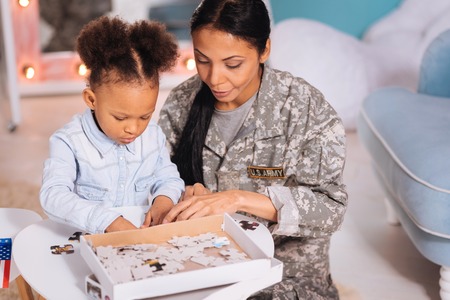 Energetic creative family sharing a hobbyの写真素材