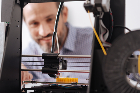 Selective focus of a modern 3d printing machine