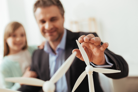 Hardworking motived engineer proud of his projectの写真素材