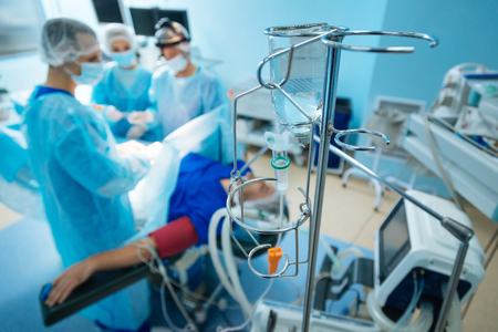 Close up of support for medical dropperの写真素材