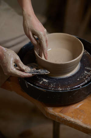 Process of pottery and making a new bowl