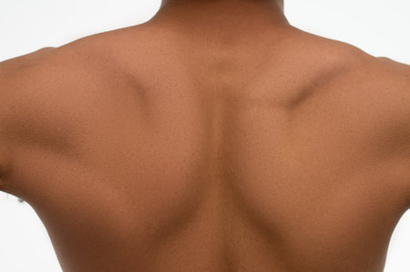 Close up picture of african americans guy backの写真素材