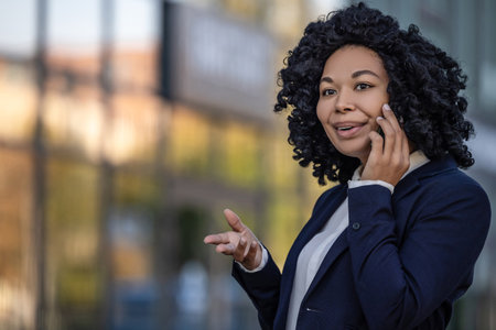 Waist up of a confident good-looking business womanの写真素材