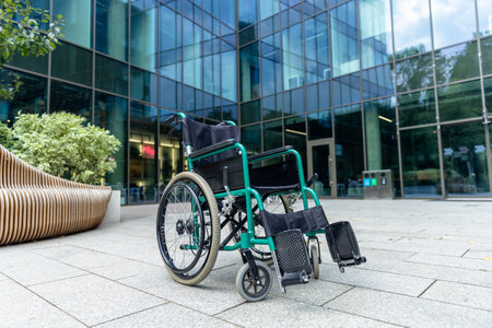 Wheelchair in the middle of the yard