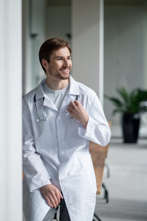 Professional doctor standing confidentの写真素材