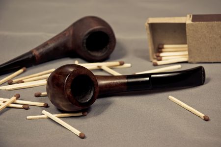 Tobacco pipes and matches