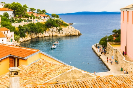 Veli Losinj harborのeditorial素材