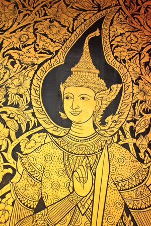 his is real thai style,craftman paint from imagineの写真素材