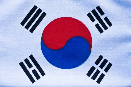 South Korean Flag, possible use to backgroundの写真素材