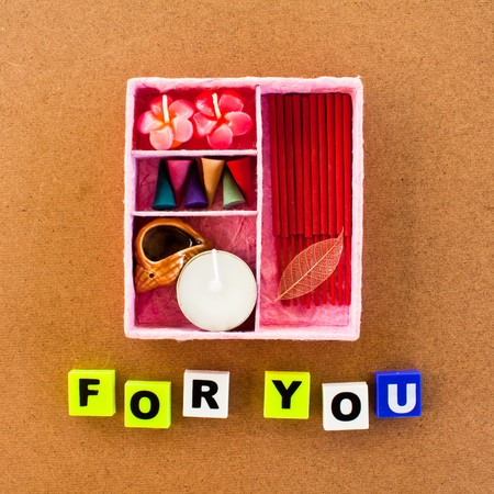 set of fragrant candle,souvenir for youの写真素材