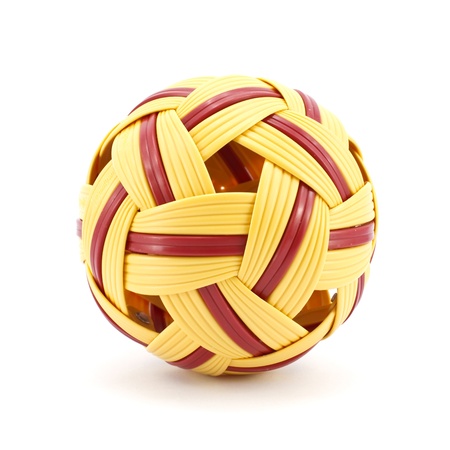 rattan ball, in thai call "takraw", Asian sportの写真素材