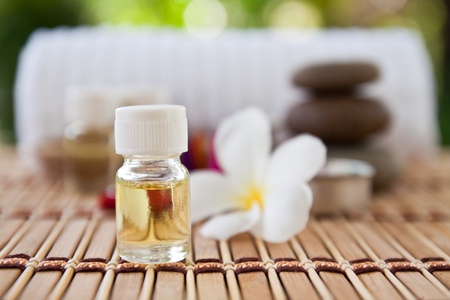 Set of aroma in spa for relaxの写真素材