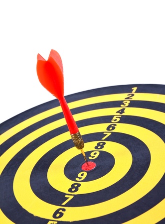 Hitting the target, business conceptの写真素材