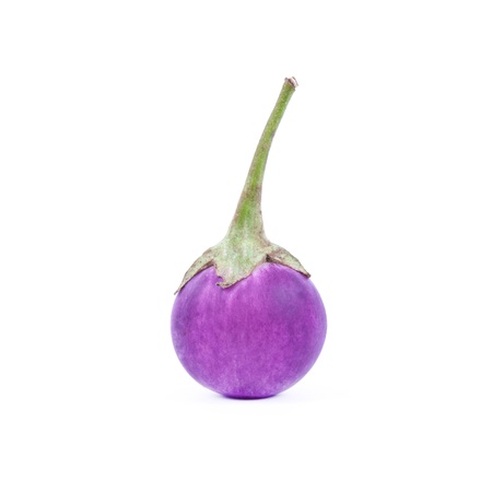aubergine isolated on white backgroundの写真素材