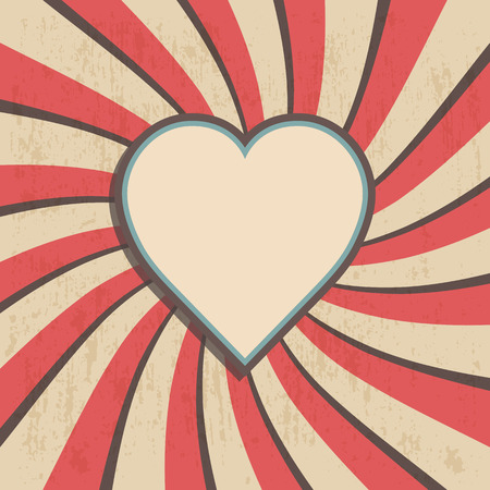 retro heart with old background, valentineのイラスト素材